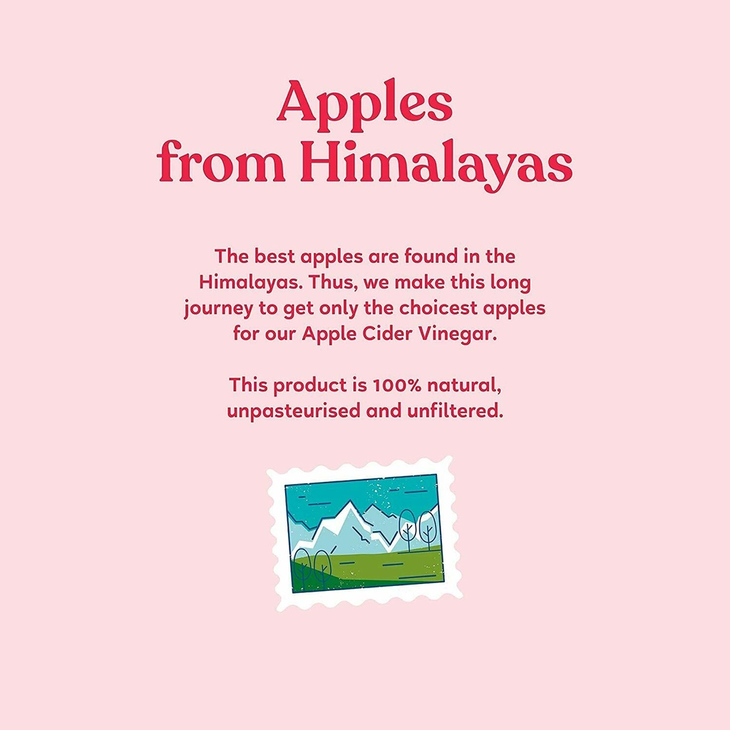 Kapiva Himalayan Apple Cider Vinegar With Mother - Controls Weight & Hunger Pangs, 500 ml