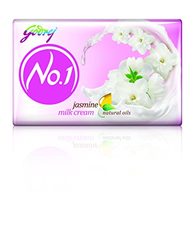 Godrej No.1 Jasmine & Milk Cream Bathing Soap, 100 g