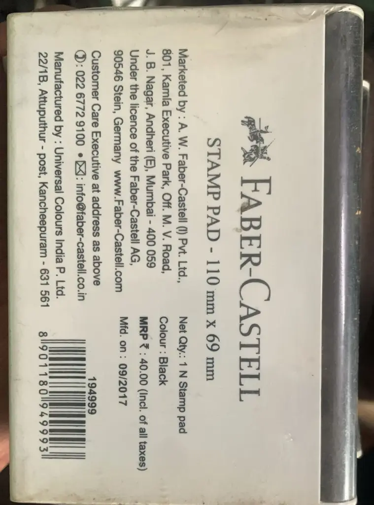 Faber-Castell Stamp pad - Black 69mm