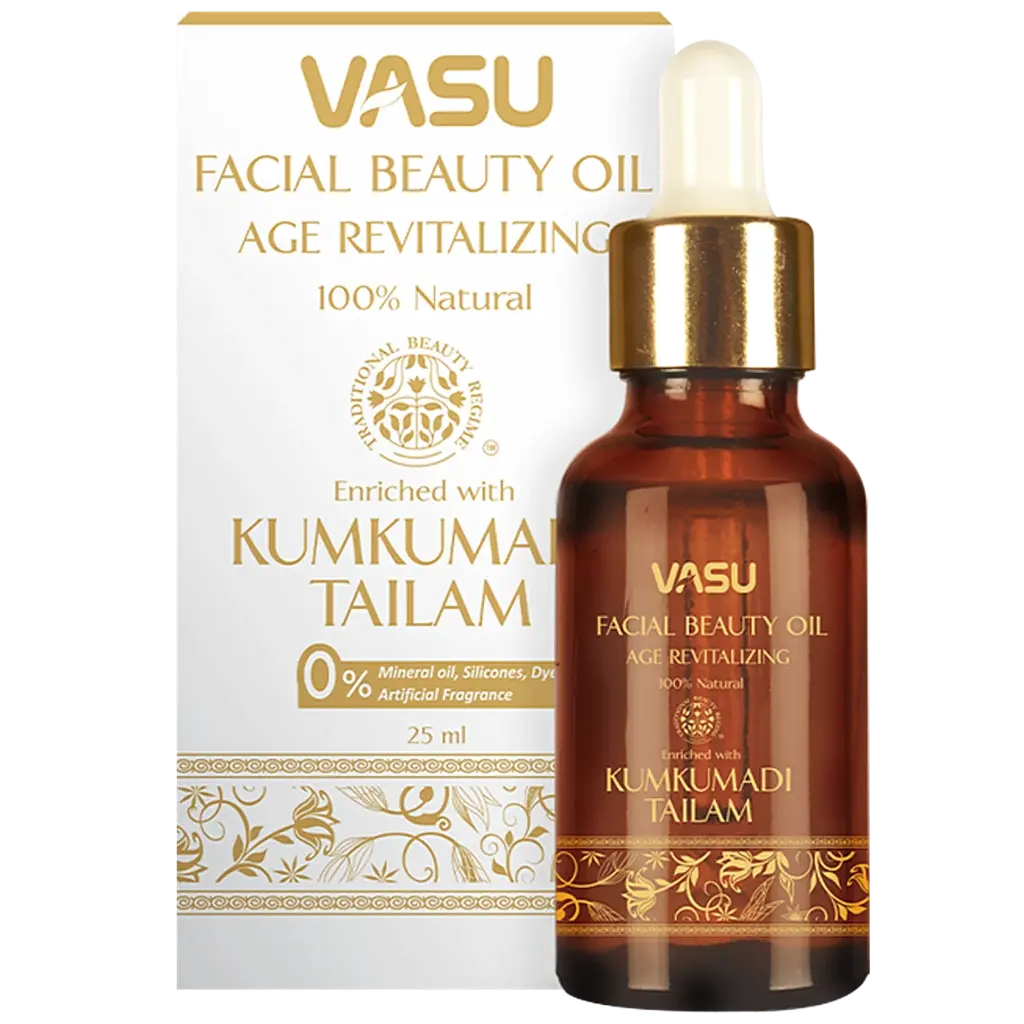 Vasu Facial Beauty Oil - Enriched with Kumkumadi Tailam