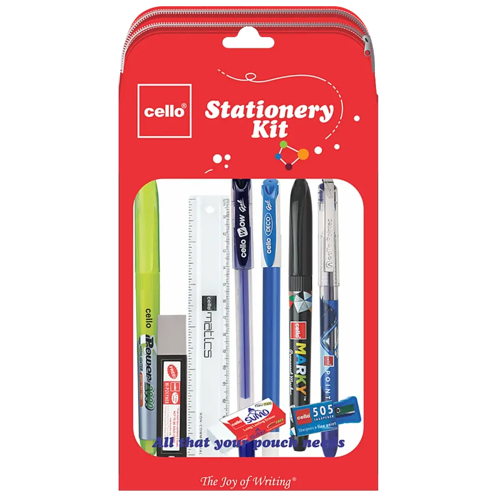 B-BIC Cello School Kit - Ideal Gift For Kids, Assorted 11 pcs 