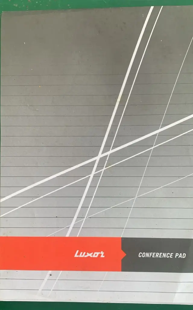 Luxor conference pad book 