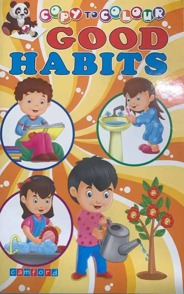 Kids good habits colouring book 