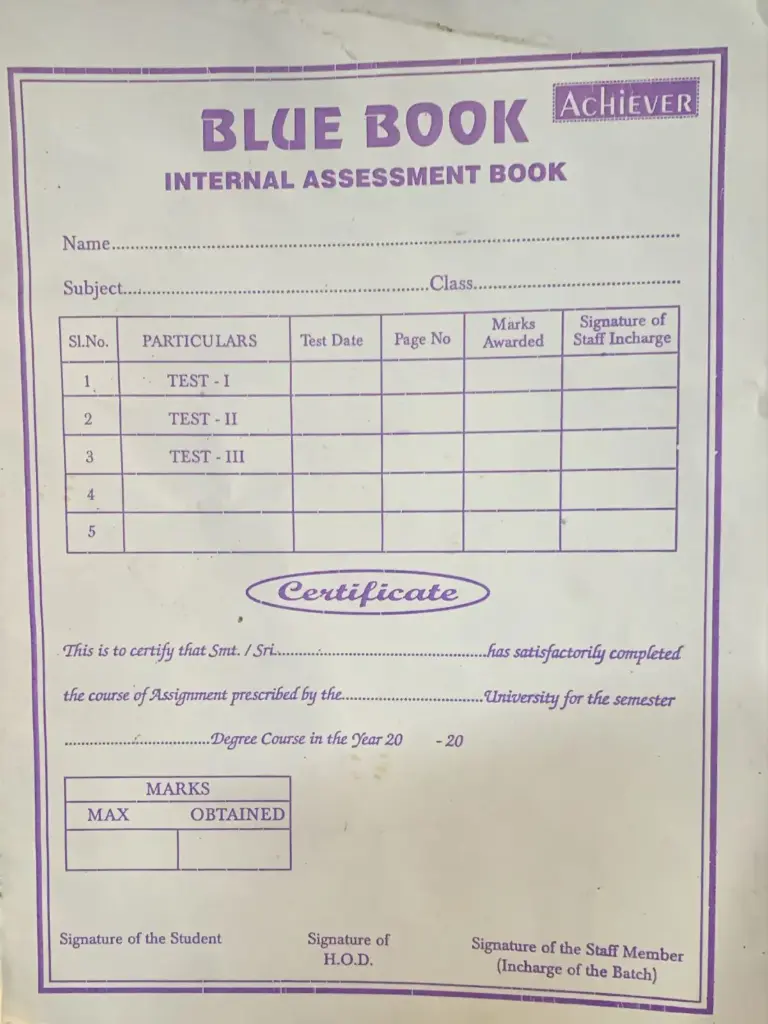 Achiver blue book 