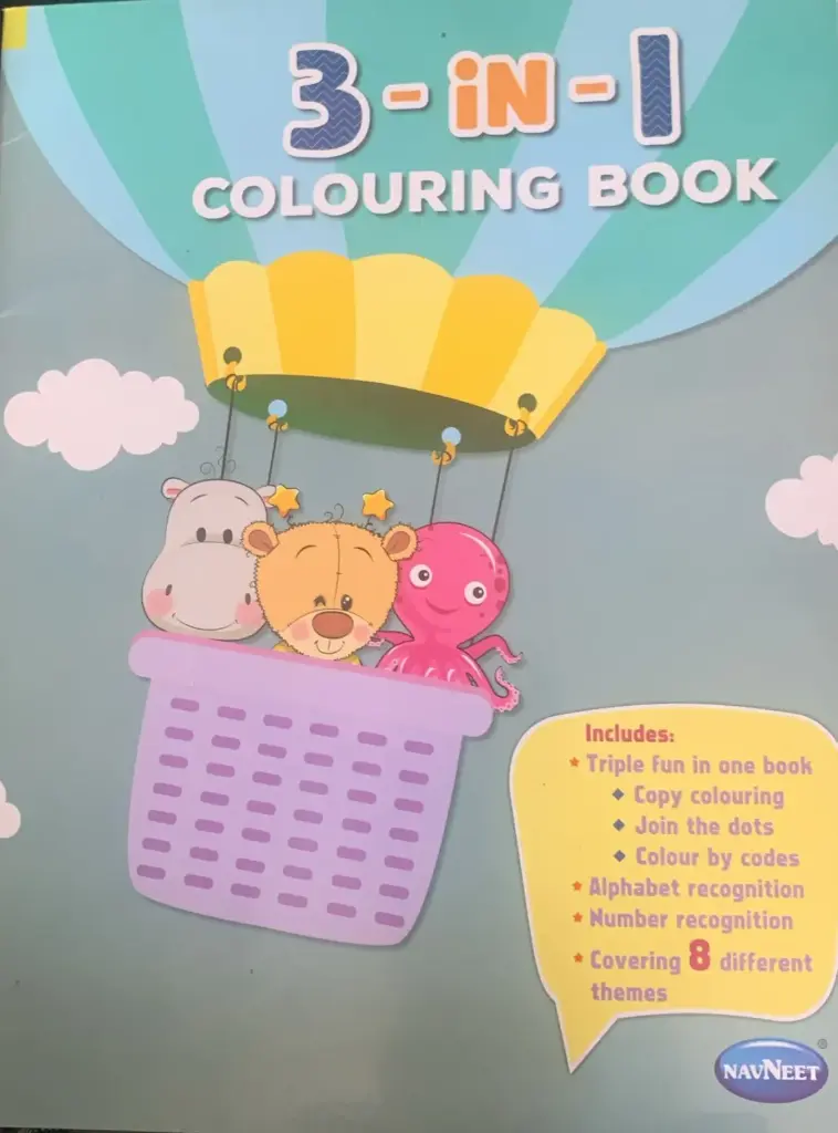 3 in 1 colouring book 