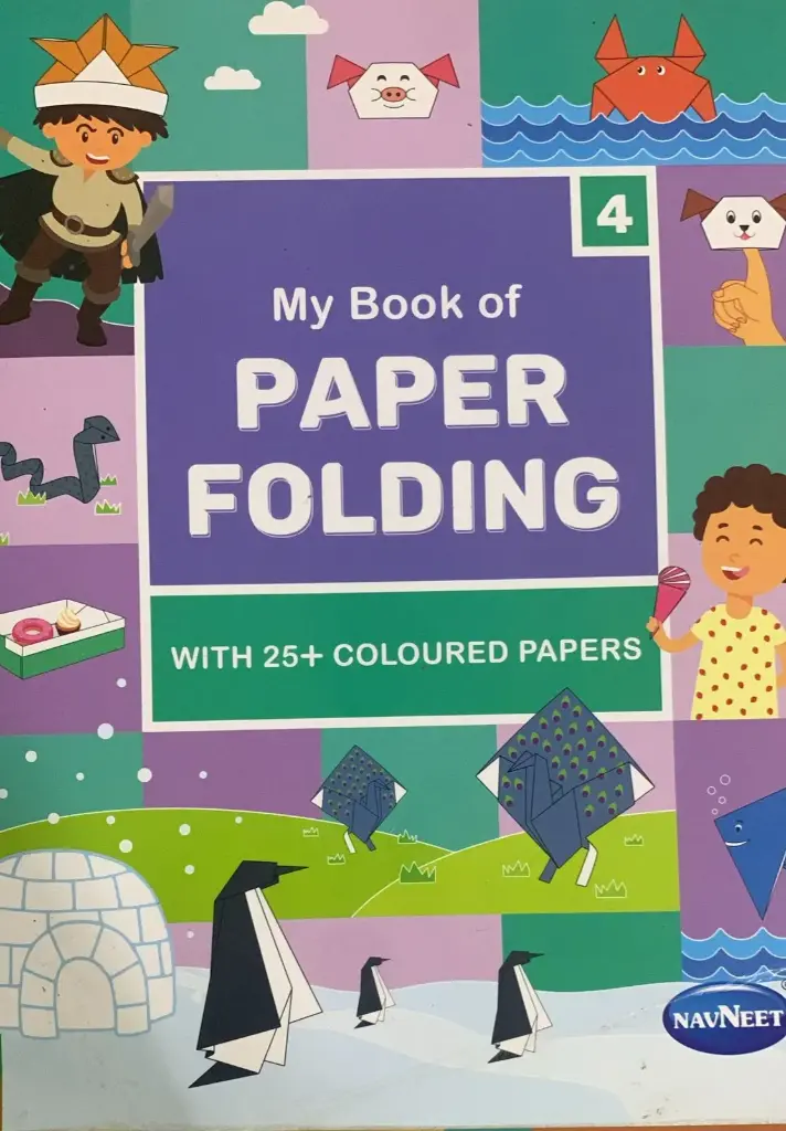 Paper folding coloured book