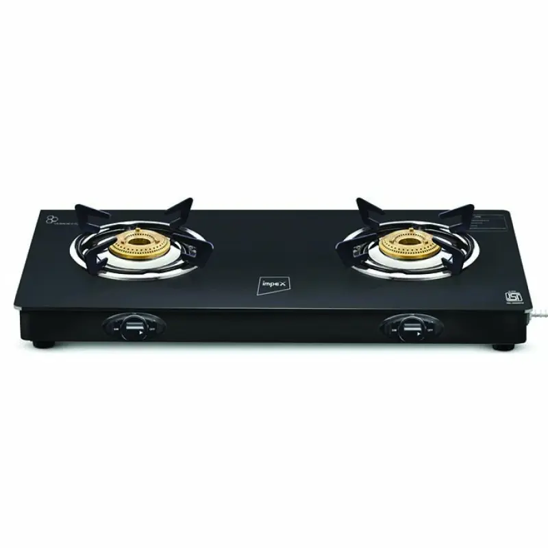 IMPEX GLASS TOP GAS STOVE SPECTA 2B IGNITE 