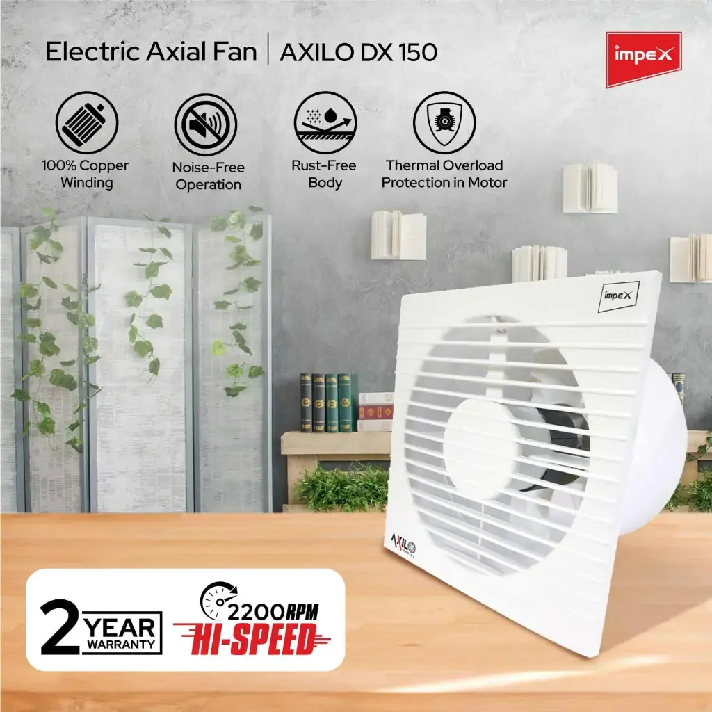 IMPEX ELECTRICAL AXIAL FAN AXILO DX 150 