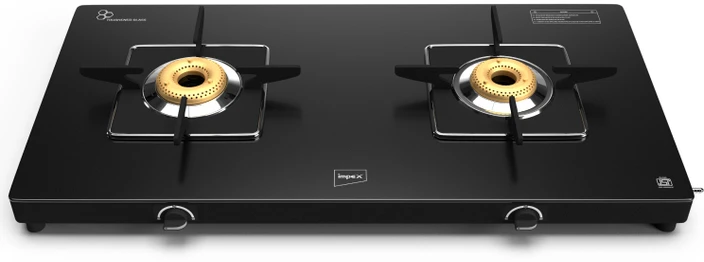 IMPEX GLASS TOP GAS STOVE ASPIRA GLAZE 2B 