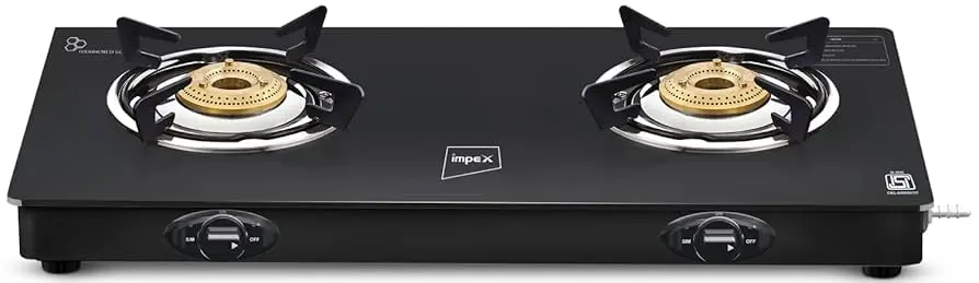 IMPEX GLASS TOP GAS STOVE SPECTA 2B NEO 