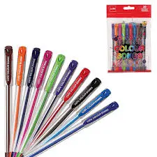Cello Colour Bombs Coloured Ink Gel Pens10 pcs