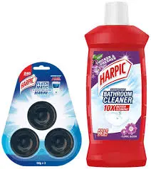Harpic Flushmatic In-Cistern Toilet Cleaner Block, Marine150 gms