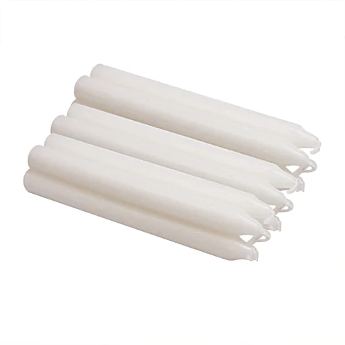 Klassic Bliss Festive Candles - Small, Regular Size, White, 10 pcs