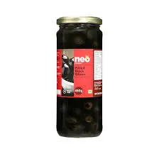 NEO FOODS PITTED BLACK OLIVES 450G