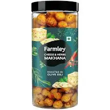 Roasted & Flavoured Makhana - Cheese & Herbs Farmley Jar 83 g 