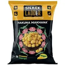 Snack and Ladder Makhana  Cheesy Mango 70g