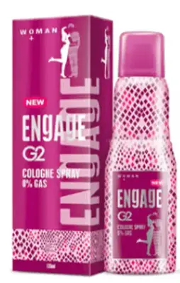 Engage G2 Cologne Spray 0% Gas Woman+
