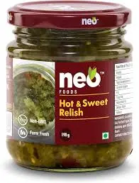 Neo Foods Relish, Hot and Sweet 190G