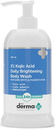 1% kojic acid brightening body wash
