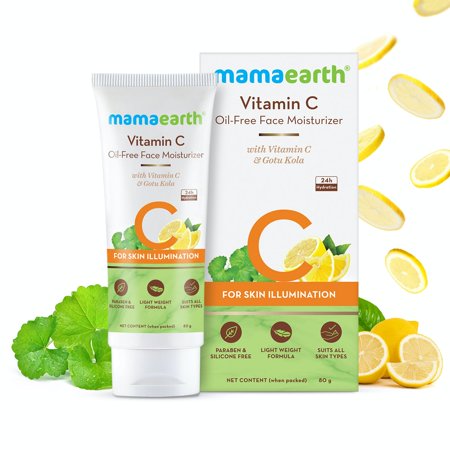 Mamaearth Vitamin C Oil Free Face Moisturizer With Vitamin C And Gotu Kola For Skin Illumination 80G 