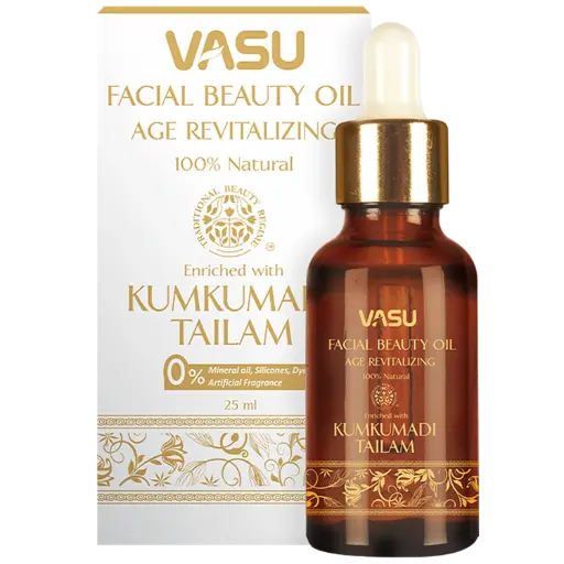 Vasu Facial Beauty Oil - Enriched with Kumkumadi Tailam