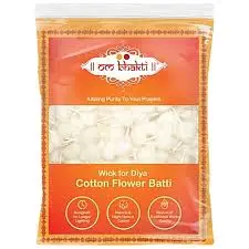 Om Bhakti Cotton Flower Batti