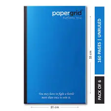 Rite On Long Size Unruled Book 160page