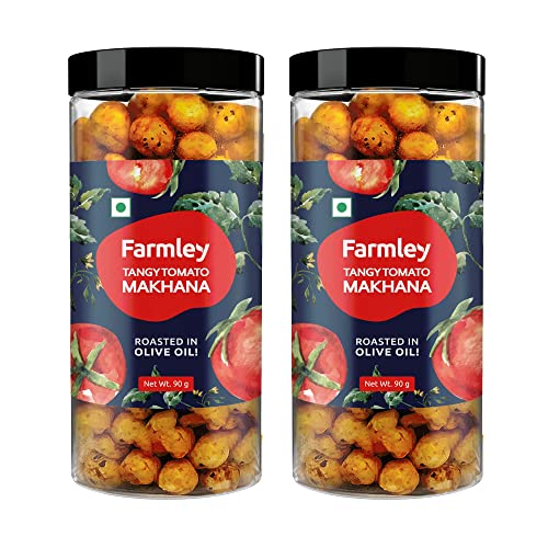 Roasted & Flavored Makhana - Tangy Tomato Farmley Jar 83 g 