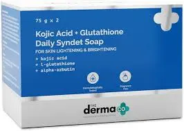 The Derma Co Kojic ACID + Glutathione Daily Syndet Soap 75g 