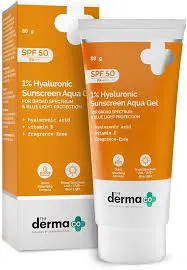 The Derma Co 1% Hyaluronic Sunscreen Aqua Gel SPF