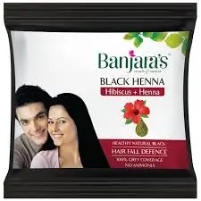 BANJARA'S BLACK HENNA HIBISCUS+HENNA 