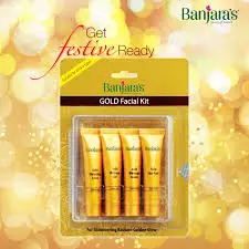 Banjara's Facial Kit, Gold (Set of 4), 60g 