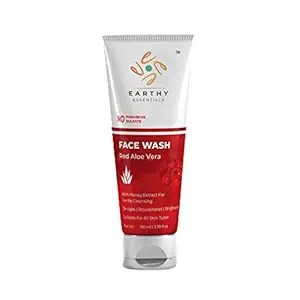Earthy Essentials Red Aloe Vera Face wash, 100 ml