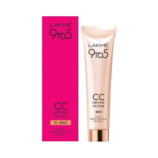 Lakme 9 to 5 CC Complexion Care Cream - Bronze (30g)