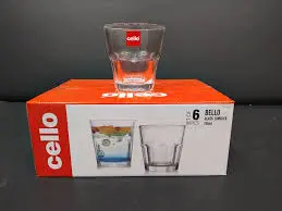 B-cello colorato glass tumber 6 pics