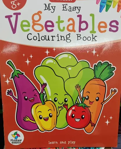 Vegetables colouring book