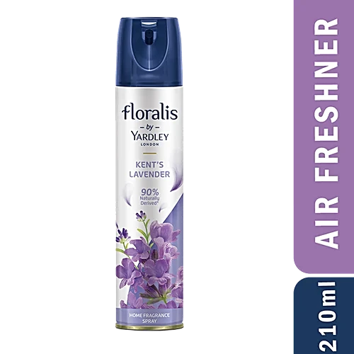 Yardley London Floralis Kent's Lavender Home Fragrance Spray/Air Freshener, 210 ml