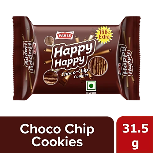 Parle Happy Happy Choco-Chip Cookies, 31.5 g 