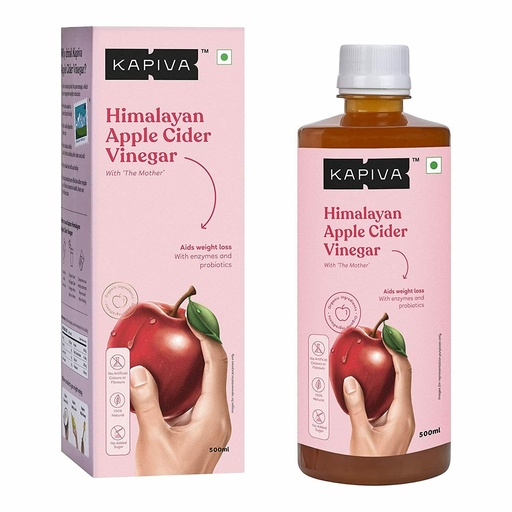 Kapiva Himalayan Apple Cider Vinegar With Mother - Controls Weight & Hunger Pangs, 500 ml