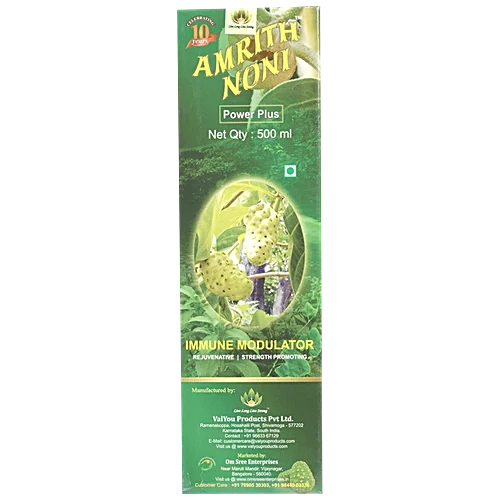 Amrith Noni Power + Immune Modulator - Rejuvenates, Gives Strength, 500 ml 