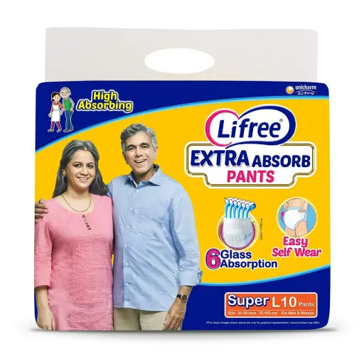 LIFREE EXTRA ABSORB PANTS XXL 10-HGD4 Adult Diapers - XXL 