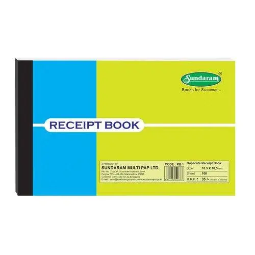 Receipt book 