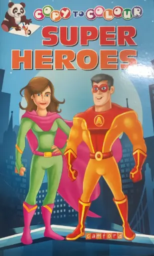 Super hero colouring book 