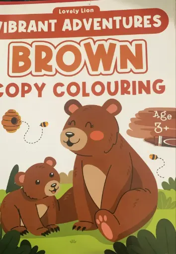 Vibrant adventures brown copy colouring 