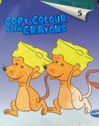 Copy colour with crayons