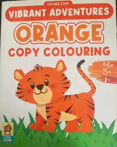 Vibrant adventure orange copy colouring 
