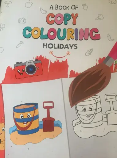 A book of copy colouring holidays 