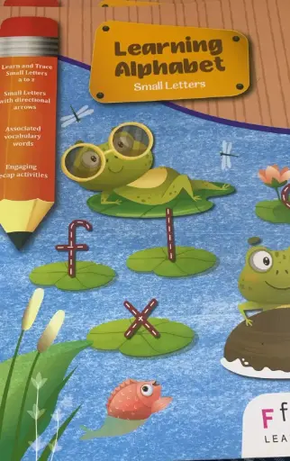 Learning alphabet book small  letter 