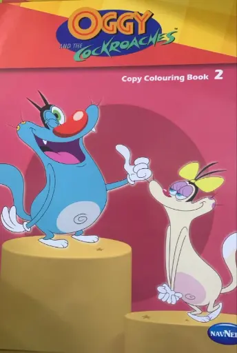 oggy & cockrackes copy colouring book