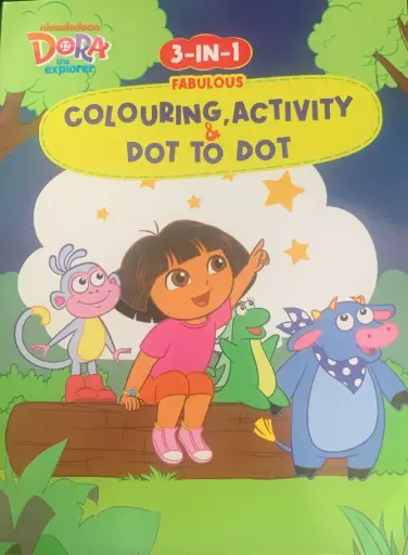 3in1 colouring activity& dot to dot 